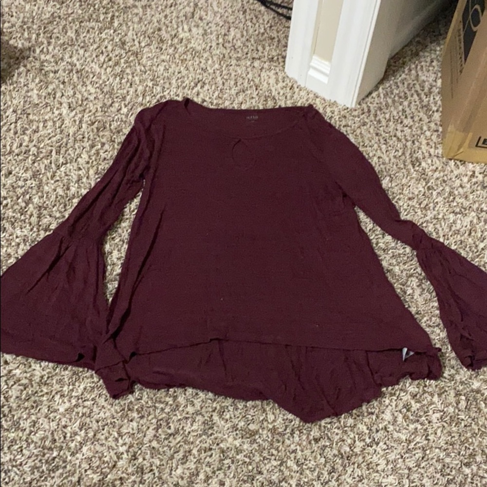 3/🔟 Maroon 3/4 sleeve top